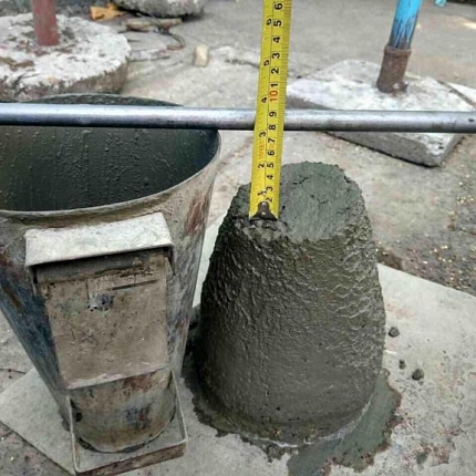 Подвижность бетона: как влияет на качество и определяется, от чего зависит